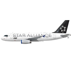 LN200-52 SAS A319 new Star Alliance cs.