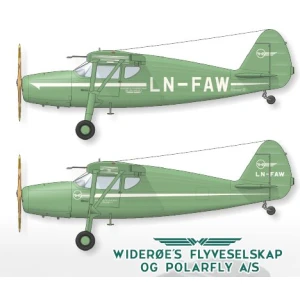 LN72-565 Widerøe Fairchild 24, with masks.