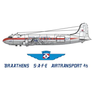LN144-522 Braathens SAFE, DC-4.