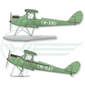 LN72-568 Widerøe DH60M Moth.