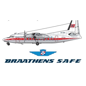 LN72-507 Fokker F-27 Braathens S.A.F.E. All 3 schemes included. Now with masks for both Airfix and Esci kits.
