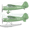 LN72-569 Widerøe Stinson Reliant SR-8 & SR-9, Includes masks for SR-9.