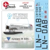 LN72-527 DNL Junkers 34W, includes window masks. - Image 2