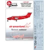 LN72-547 Air Greenland Beech 200 new cs. Including masks. - Image 2
