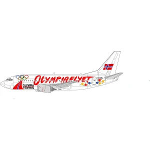 LN144-530 Braathens SAFE B737-505 LN-BRJ  “Olympiaflyet”. 3 different versions of the scheme is included.