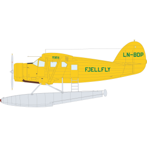 LN72-554 Fjellfly Noorduyn Norseman. Includes masks for the windows.