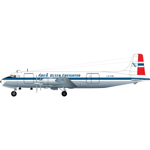 LN72-556 Fred Olsen Douglas DC-6A.