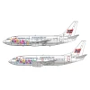 LN144-520 Braathens SAFE "Sommerflyet", Boeing B737-200 & B737-500.