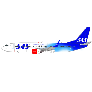 LN144-589 SAS Boeing B737-800 LN-RGI 70 years scheme. You need to paint the blue.