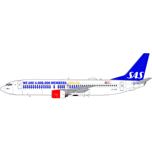 LN144-590 SAS Boeing B737-800 LN-RPM second Eurobonus scheme.