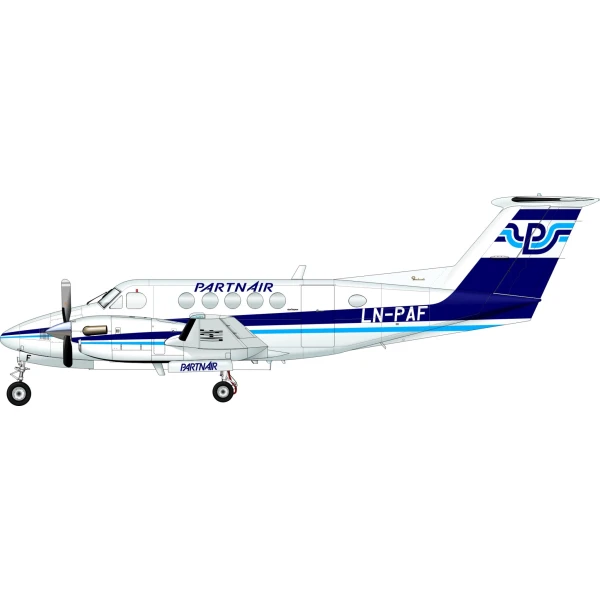 PartnAir Beech 200 profile 2 scaled