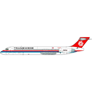 LN144-535 Norway Airlines MD83 & MD87, includes Transwede titles.
