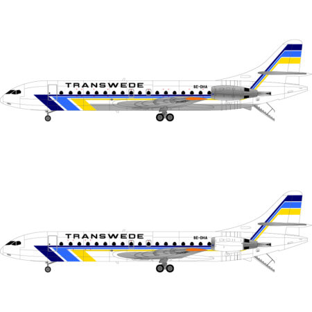 LN144-613 Transwede new cs SE210 10B3 + Sultan Air.