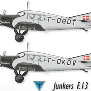 LN72-578 Dansk Lufttransport Junkers F.13 With masks.