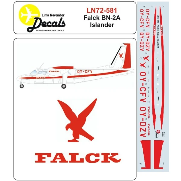 LN72-581 Falck Britten-Norman BN-2A - Image 2