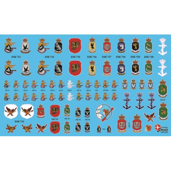 LN72-D27 RDAF Squadron Shields