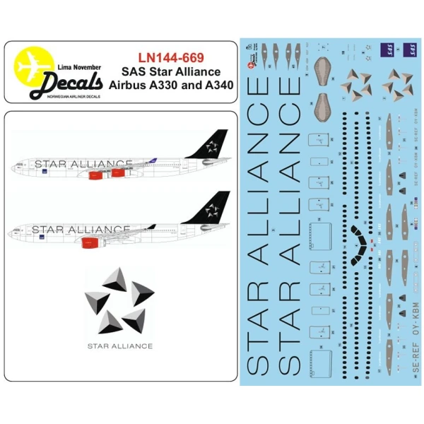 LN144-669 SAS Airbus A330/A340 in Star Alliance scheme - Image 2