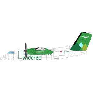 LN72-582 Widerøe 2023 scheme for DHC-8-100. With window masks.